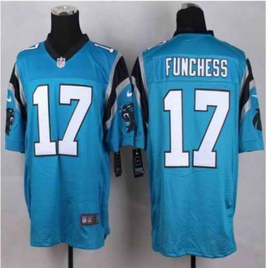 New Carolina Panthers #17 Devin Funchess Blue Alternate Men Stitched NFL Elite Jersey